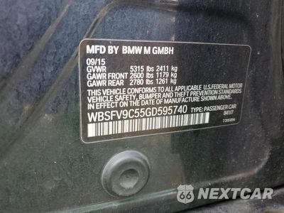 Zdjęcie 12 z 12 samochodu: 2016 BMW M5 VIN:WBSFV9C55GD595740 - miniatura
