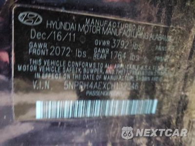 Zdjęcie 12 z 12 samochodu: 2012 HYUNDAI ELANTRA GLS VIN:5NPDH4AEXCH132346 - miniatura