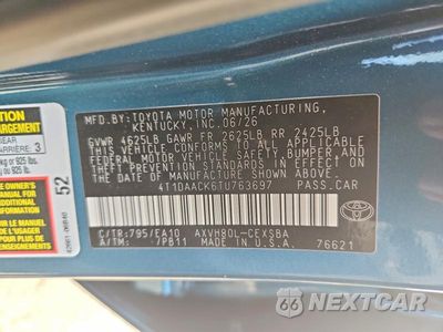 Zdjęcie 12 z 12 samochodu: 2026 TOYOTA CAMRY SE VIN:4T1DAACK6TU763697 - miniatura