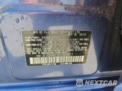 Zdjęcie 13 z 13 samochodu: 2013 SUBARU XV CROSSTREK 2.0 LIMITED VIN:JF2GPAKCXD2868817 - miniatura