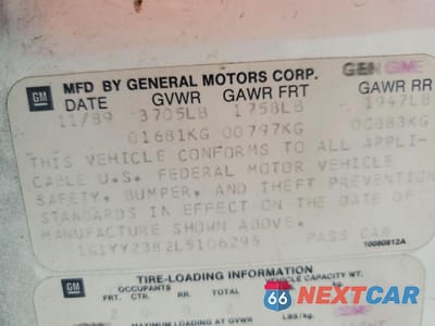 Zdjęcie 12 z 12 samochodu: 1990 CHEVROLET CORVETTE VIN:1G1YY2382L5106295 - miniatura
