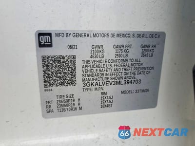 Zdjęcie 13 z 13 samochodu: 2021 GMC TERRAIN SLT VIN:3GKALVEV3ML394703 - miniatura