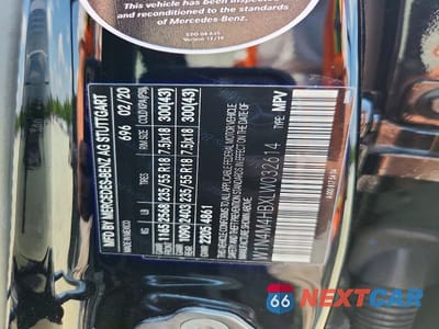 Zdjęcie 14 z 14 samochodu: 2020 MERCEDES-BENZ GLB 250 4MATIC VIN:W1N4M4HBXLW032614 - miniatura