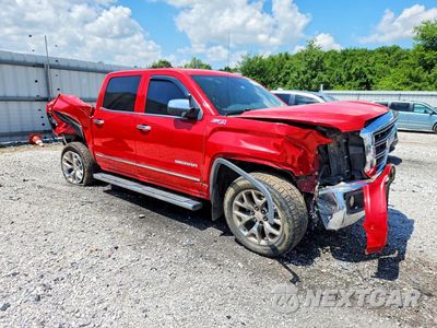 Czwarte zdjęcie samochodu z boku: 2015 GMC SIERRA K1500 SLT VIN:3GTU2VEC1FG261993 - miniatura