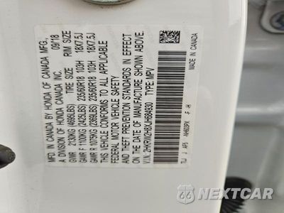 Zdjęcie 12 z 12 samochodu: 2018 HONDA CR-V EXL VIN:2HKRW2H8XJH684930 - miniatura