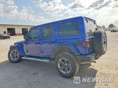 Drugie zdjęcie samochodu z przodu: 2020 JEEP WRANGLER UNLIMITED SAHARA VIN:1C4HJXEN9LW166189 - miniatura