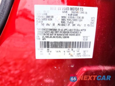 Zdjęcie 13 z 13 samochodu: 2013 LINCOLN MKX VIN:2LMDJ6JKXDBL12896 - miniatura