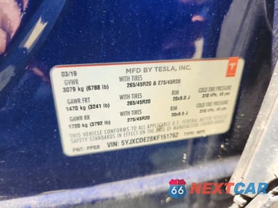 Zdjęcie 13 z 13 samochodu: 2019 TESLA MODEL X VIN:5YJXCDE28KF151762 - miniatura