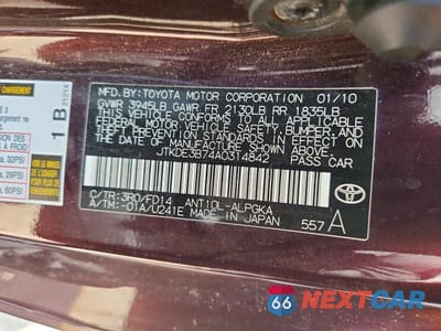 Zdjęcie 13 z 13 samochodu: 2010 SCION TC BASE VIN:JTKDE3B74A0314842 - miniatura