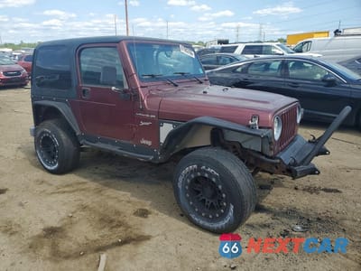 Czwarte zdjęcie samochodu z boku: 2002 JEEP WRANGLER / TJ SPORT VIN:1J4FA49S02P767418 - miniatura