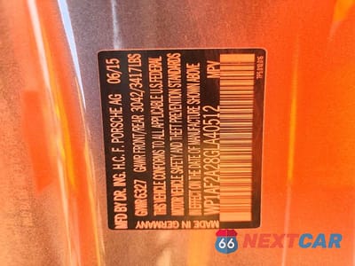 Zdjęcie 13 z 13 samochodu: 2016 PORSCHE CAYENNE VIN:WP1AF2A28GLA40512 - miniatura