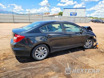 Trzecie zdjęcie samochodu z tyłu: 2012 HONDA CIVIC EX VIN:19XFB2F88CE347603 - miniatura