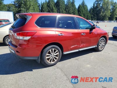 Trzecie zdjęcie samochodu z tyłu: 2014 NISSAN PATHFINDER S VIN:5N1AR2MMXEC720149 - miniatura