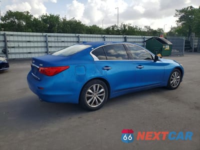 Trzecie zdjęcie samochodu z tyłu: 2014 INFINITI Q50 BASE VIN:JN1BV7AR6EM681199 - miniatura