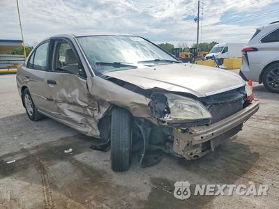Czwarte zdjęcie samochodu z boku: 2001 HONDA CIVIC LX VIN:2HGES16561H583374 - miniatura