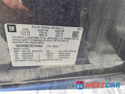 Zdjęcie 12 z 12 samochodu: 2014 CHEVROLET SILVERADO K1500 LTZ VIN:1GCVKSEC7EZ124493 - miniatura