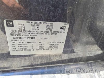 Zdjęcie 12 z 12 samochodu: 2014 CHEVROLET SILVERADO K1500 LTZ VIN:1GCVKSEC7EZ124493 - miniatura