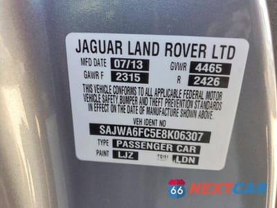 Zdjęcie 12 z 12 samochodu: 2014 JAGUAR F-TYPE S VIN:SAJWA6FC5E8K06307 - miniatura