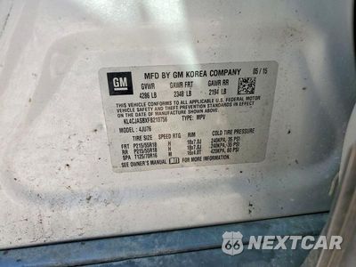 Zdjęcie 13 z 13 samochodu: 2015 BUICK ENCORE VIN:KL4CJASBXFB210756 - miniatura