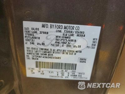 Zdjęcie 13 z 13 samochodu: 2005 FORD F150 SUPERCREW VIN:1FTPW14565KE45685 - miniatura