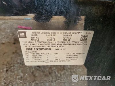 Zdjęcie 12 z 12 samochodu: 2017 CHEVROLET EQUINOX LT VIN:2GNALCEK5H1567934 - miniatura