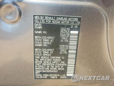 Zdjęcie 13 z 13 samochodu: 2016 NISSAN ROGUE SV VIN:KNMAT2MV3GP641500 - miniatura