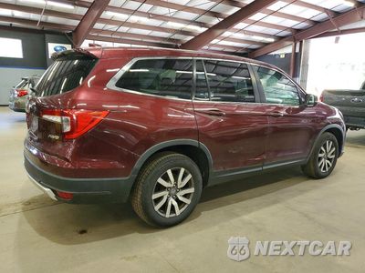 Trzecie zdjęcie samochodu z tyłu: 2020 HONDA PILOT EX VIN:5FNYF6H33LB038461 - miniatura
