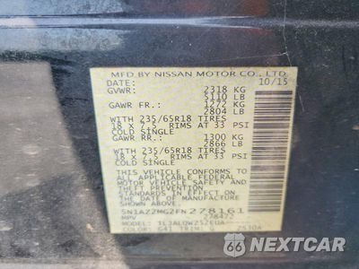 Zdjęcie 13 z 13 samochodu: 2015 NISSAN MURANO SV VIN:5N1AZ2MG2FN278161 - miniatura