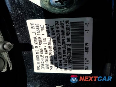 Zdjęcie 12 z 12 samochodu: 2013 HONDA CIVIC LX VIN:19XFB2F55DE044138 - miniatura
