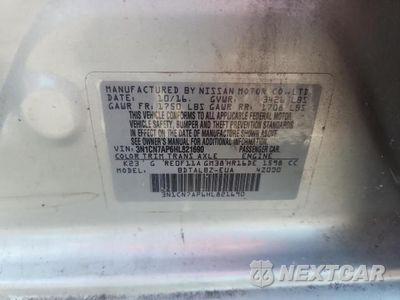 Zdjęcie 12 z 12 samochodu: 2017 NISSAN VERSA 1.6 SV VIN:3N1CN7AP6HL821690 - miniatura