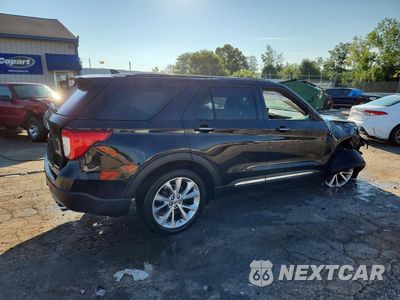 Trzecie zdjęcie samochodu z tyłu: 2021 FORD EXPLORER PLATINUM VIN:1FM5K8HCXMGB86054 - miniatura