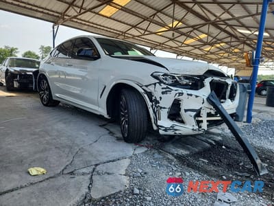 Czwarte zdjęcie samochodu z boku: 2022 BMW X4 M40I VIN:5UX43DT07N9L31865 - miniatura