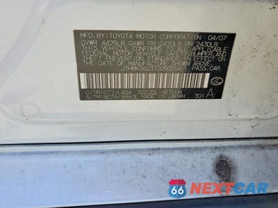 Zdjęcie 12 z 12 samochodu: 2007 LEXUS IS 250 VIN:JTHBK262372050556 - miniatura