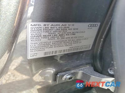 Zdjęcie 13 z 13 samochodu: 2019 AUDI Q8 PRESTIGE VIN:WA1CVAF16KD012146 - miniatura