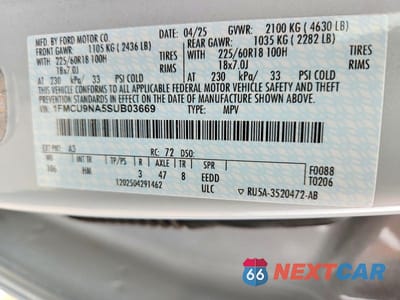 Zdjęcie 12 z 12 samochodu: 2025 FORD ESCAPE ST LINE SELECT VIN:1FMCU9NA5SUB03669 - miniatura
