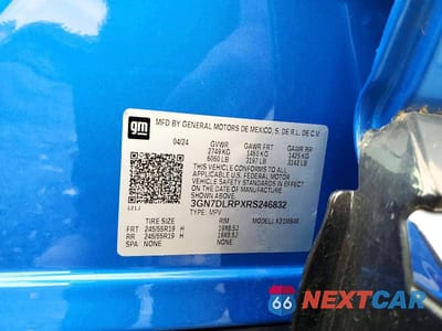 Zdjęcie 12 z 12 samochodu: 2024 CHEVROLET EQUINOX 2LT VIN:3GN7DLRPXRS246832 - miniatura