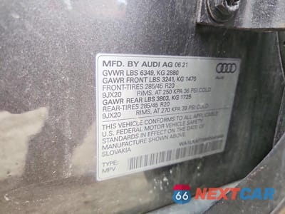 Zdjęcie 13 z 13 samochodu: 2021 AUDI Q7 PREMIUM PLUS VIN:WA1LXAF75MD041946 - miniatura