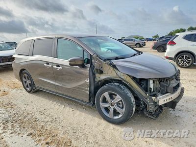 Czwarte zdjęcie samochodu z boku: 2021 HONDA ODYSSEY EX VIN:5FNRL6H50MB019155 - miniatura
