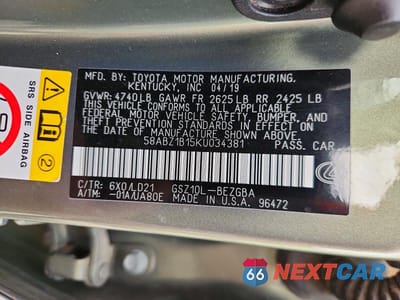 Zdjęcie 12 z 12 samochodu: 2019 LEXUS ES 350 VIN:58ABZ1B15KU034381 - miniatura