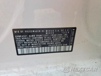 Zdjęcie 12 z 12 samochodu: 2020 VOLKSWAGEN GTI S VIN:3VW6T7AU1LM004343 - miniatura
