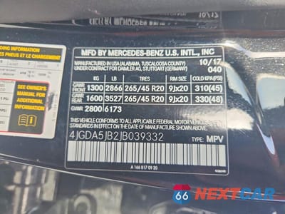 Zdjęcie 13 z 13 samochodu: 2018 MERCEDES-BENZ GLE 350 VIN:4JGDA5JB2JB039332 - miniatura