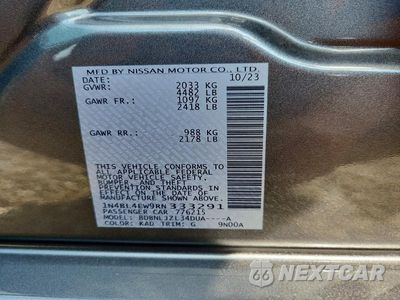 Zdjęcie 12 z 12 samochodu: 2024 NISSAN ALTIMA SL VIN:1N4BL4EW9RN333291 - miniatura