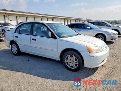 Czwarte zdjęcie samochodu z boku: 2001 HONDA CIVIC LX VIN:1HGES16591L018085 - miniatura