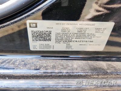 Zdjęcie 12 z 12 samochodu: 2018 CHEVROLET SILVERADO K1500 LT VIN:1GCVKREC9JZ378788 - miniatura