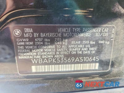 Zdjęcie 12 z 12 samochodu: 2009 BMW 328 XI SULEV VIN:WBAPK53569A510645 - miniatura
