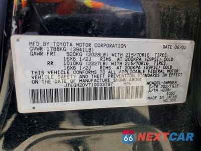 Zdjęcie 13 z 13 samochodu: 2001 TOYOTA RAV4 BASE VIN:JTEGH20V710033797 - miniatura