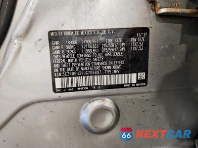 Zdjęcie 14 z 14 samochodu: 2018 HONDA HR-V LX VIN:3CZRU6H31JG706897 - miniatura