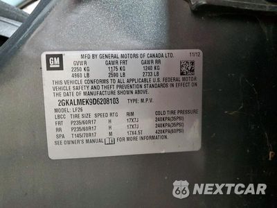 Zdjęcie 13 z 13 samochodu: 2013 GMC TERRAIN SLE VIN:2GKALMEK9D6208103 - miniatura