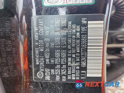 Zdjęcie 13 z 13 samochodu: 2007 HYUNDAI TUCSON SE VIN:KM8JN12D77U636893 - miniatura