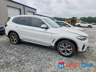 Czwarte zdjęcie samochodu z boku: 2022 BMW X3 XDRIVE30I VIN:5UX53DP07N9N39484 - miniatura